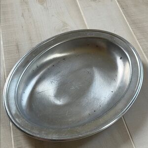 Oval Silver Pfaltzgraff Platter